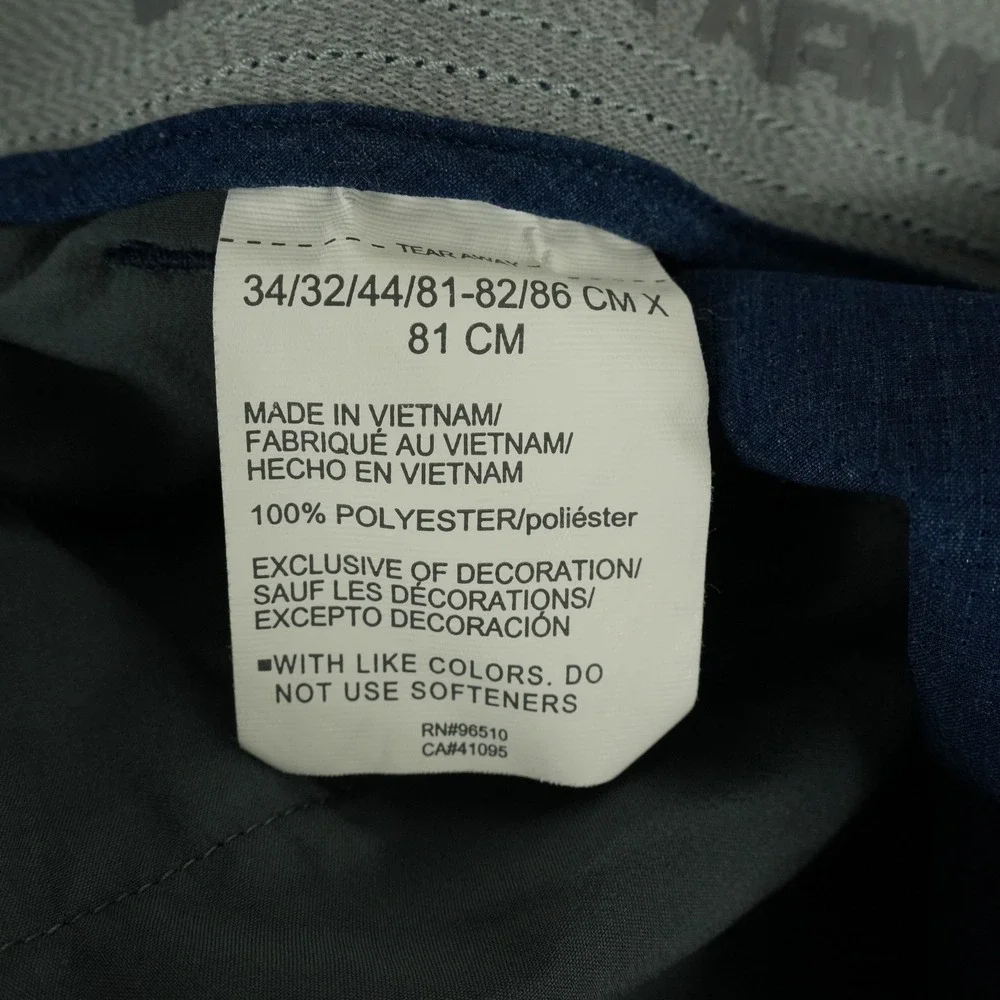 Under Armour Showdown Vent Taper Pant Mens 34x32 (32x31.5) Blue Performance Golf